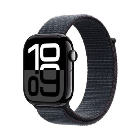 Εικόνα της APPLE WATCH Series 10 GPS 46mm Ink Sport Loop Μαύρο SmartWatch