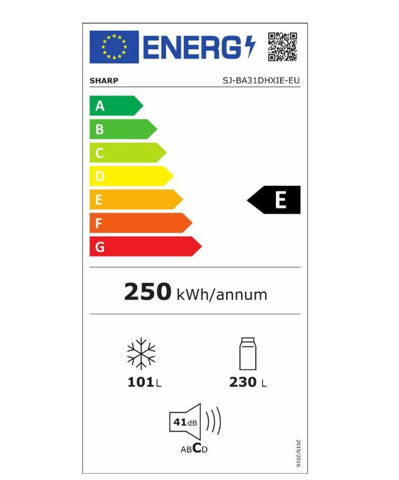 Εικόνα της SHARP SJ-BA31DHXIE-EU Ψυγειοκαταψύκτης