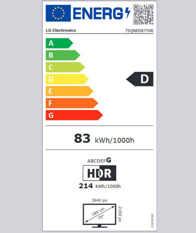 Εικόνα της LG 75QNED87T6B QNED 75" Τηλεόραση